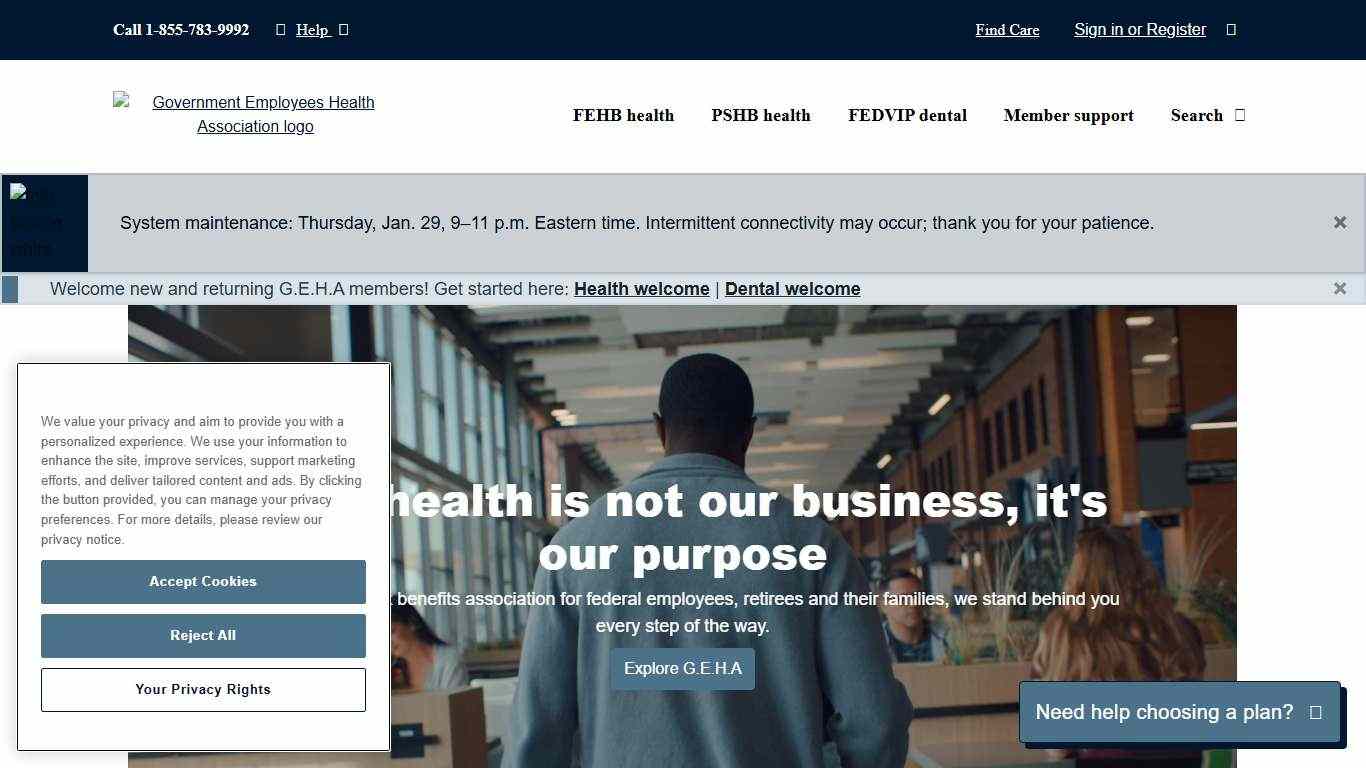 Federal Employees Health Benefits Plans GEHA