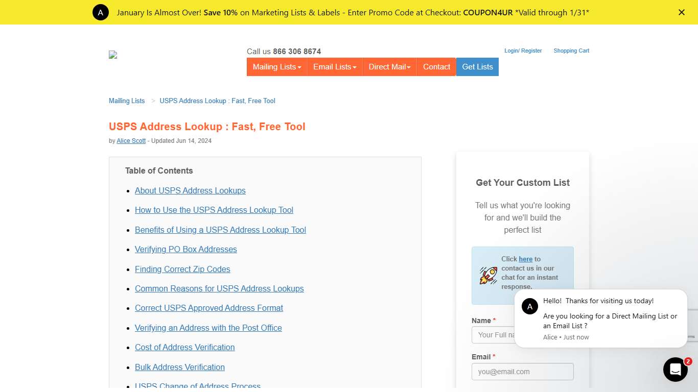 USPS Address Lookup : Fast, Free Tool LeadsPlease